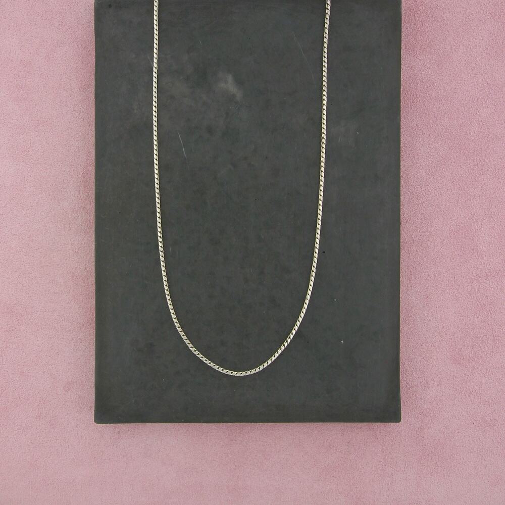⚡clearance⚡ sterling silver 2mm cobra chain necklace size 19.25in